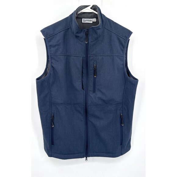 33000 FT Vest Mens Sz M Full Zip Windbreaker Outdoor Hiking Polyester Fleece - Picture 1 of 5
